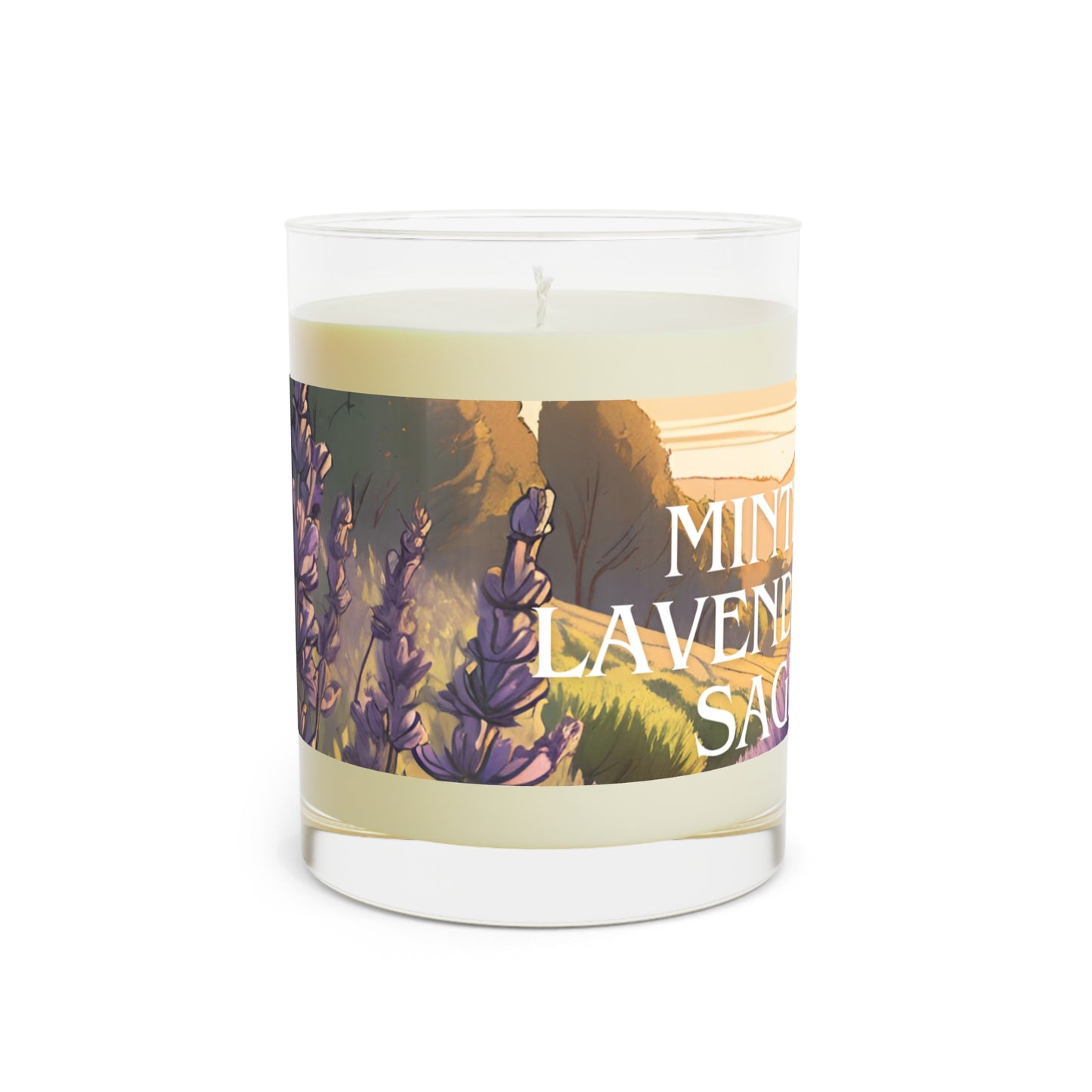 "Minted Lavender & Sage Candle